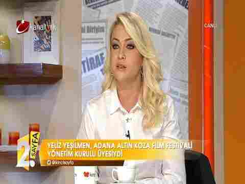 Yeliz Yeşilmen | İkinci Sayfa | 26 Eylül 2014